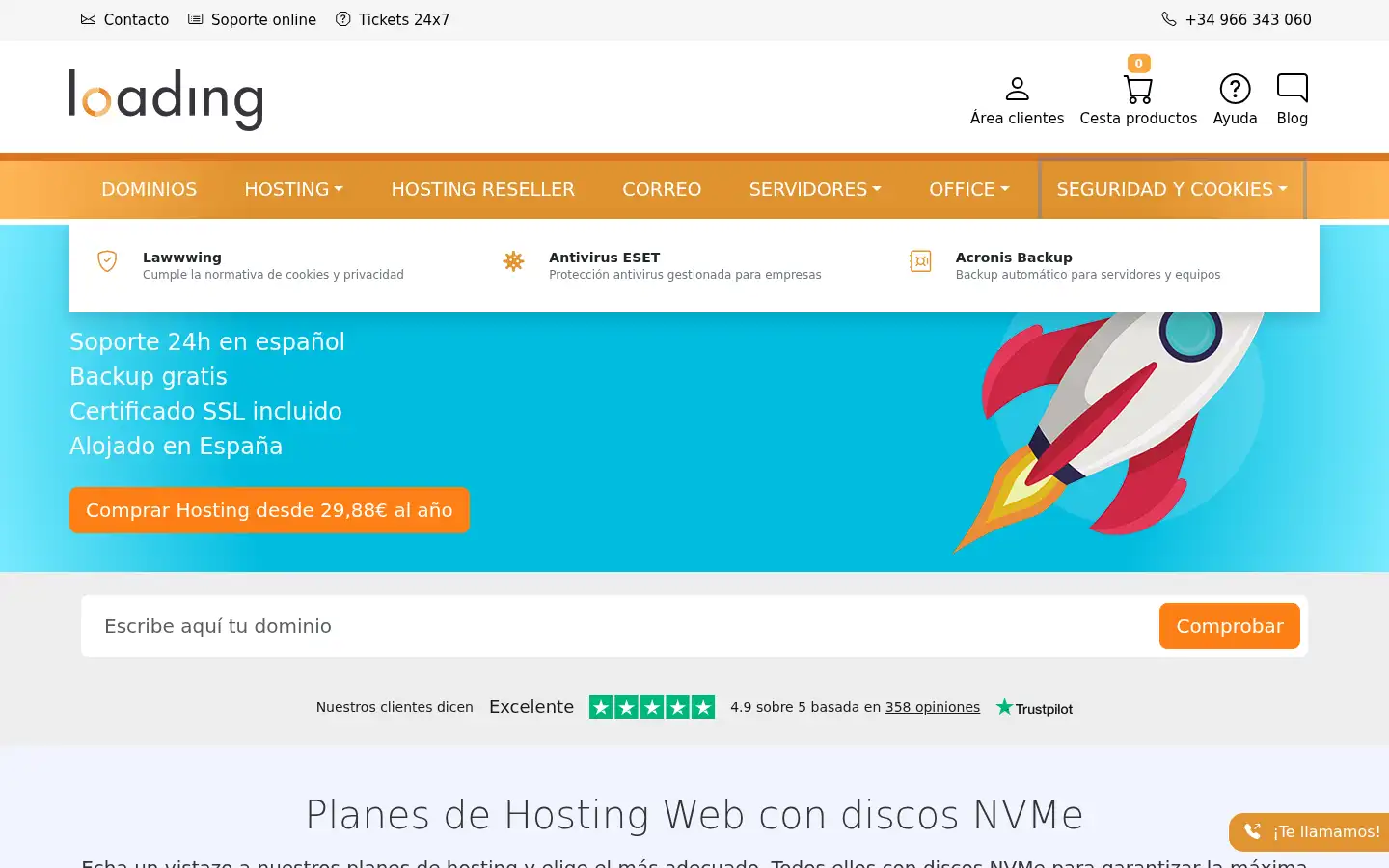 Screenshot of loading.es