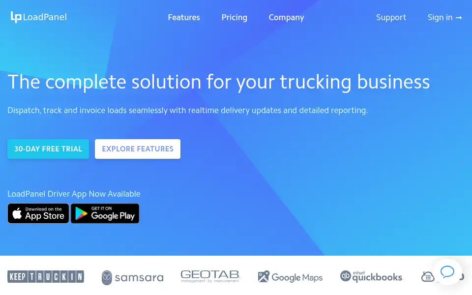 Screenshot of loadpanel.com