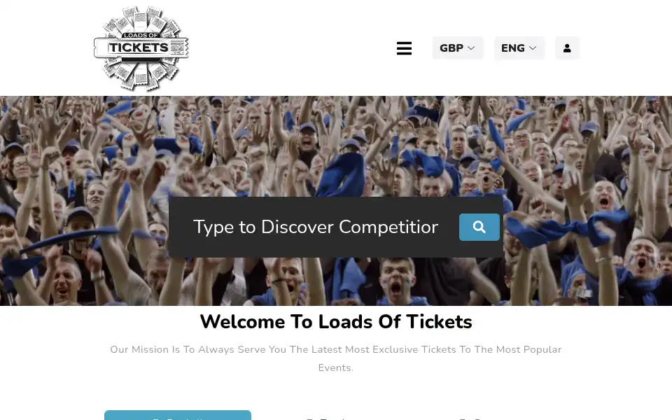 Screenshot of loadsoftickets.com