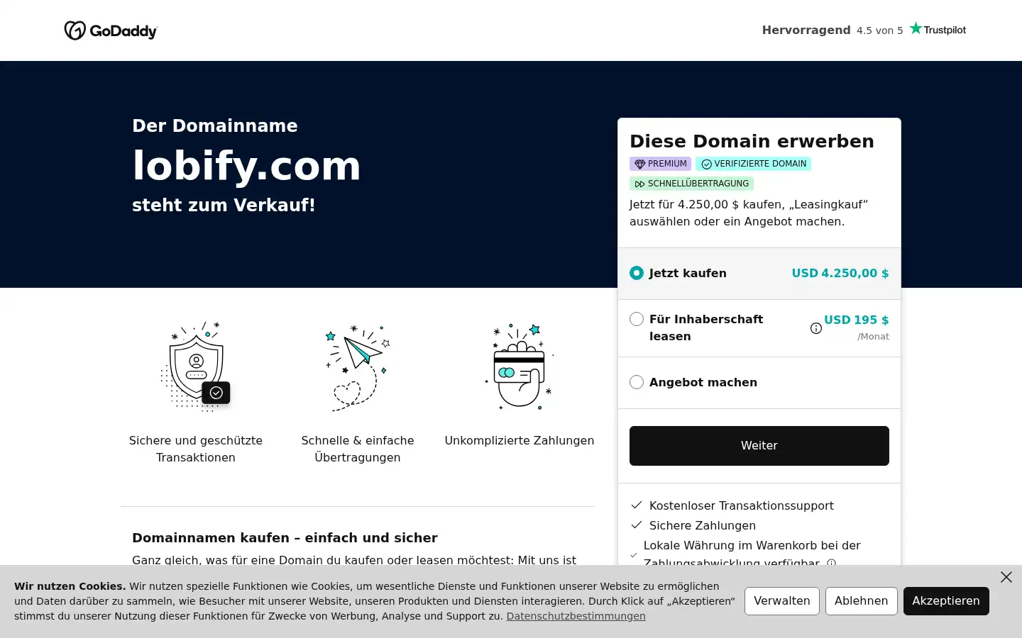 Screenshot of lobify.com