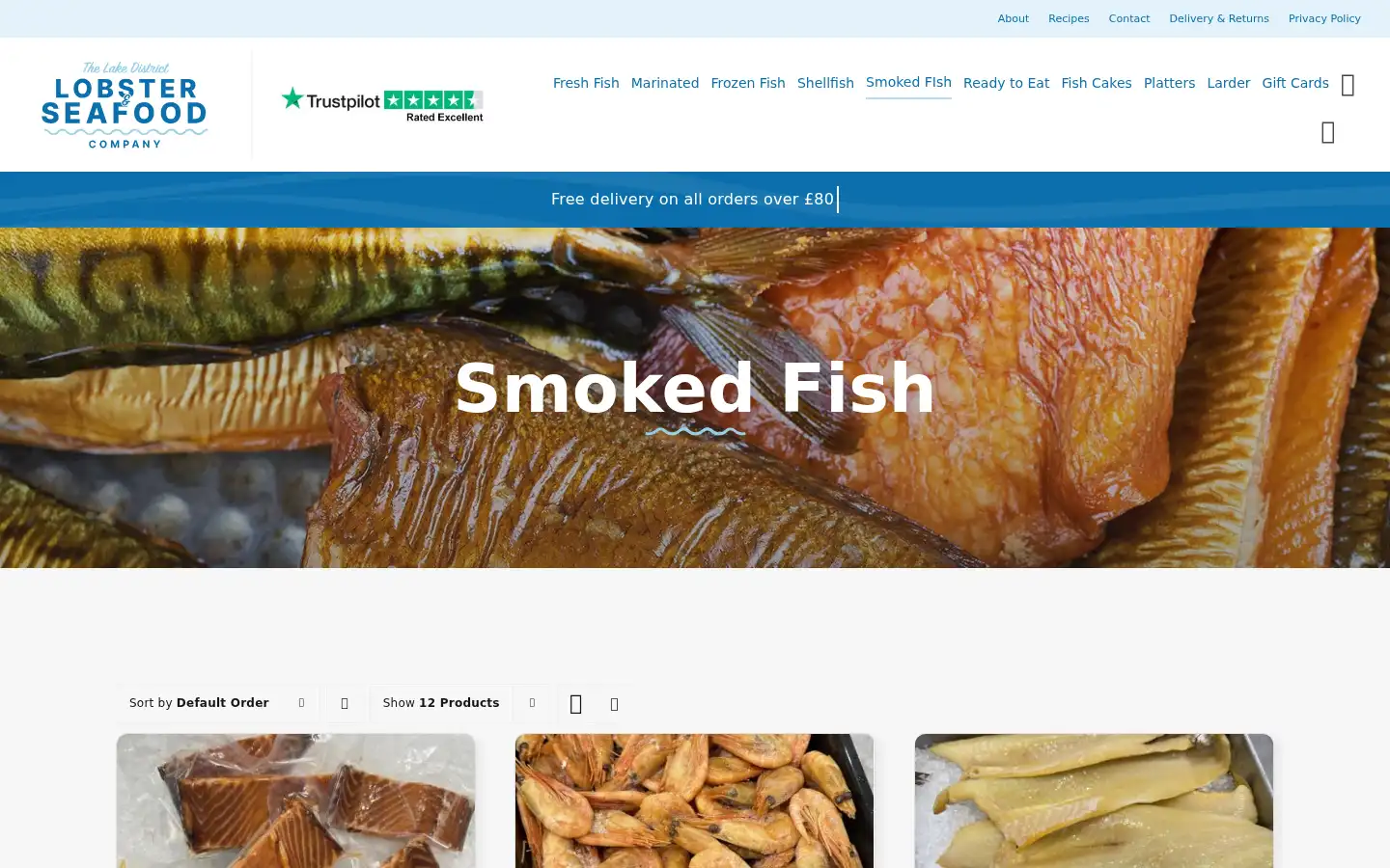 Screenshot of lobsterandseafood.co.uk