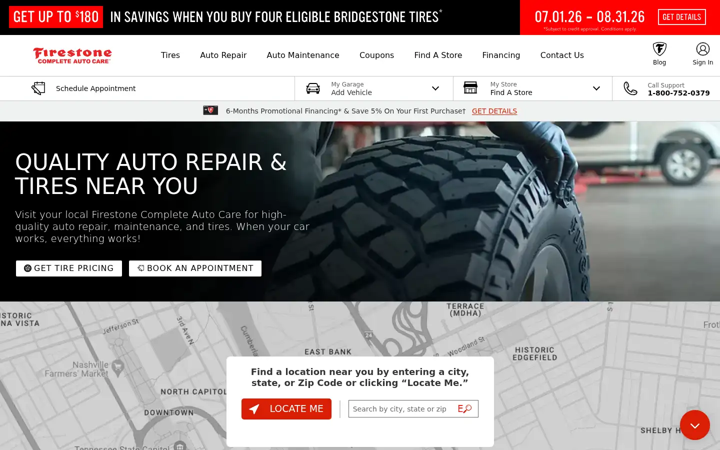 Screenshot of local.firestonecompleteautocare.com