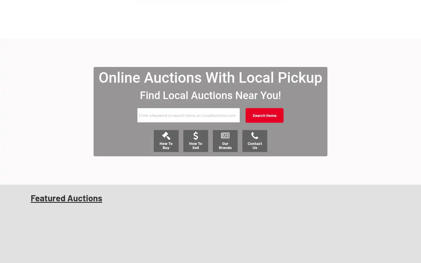 Screenshot of localauctions.com