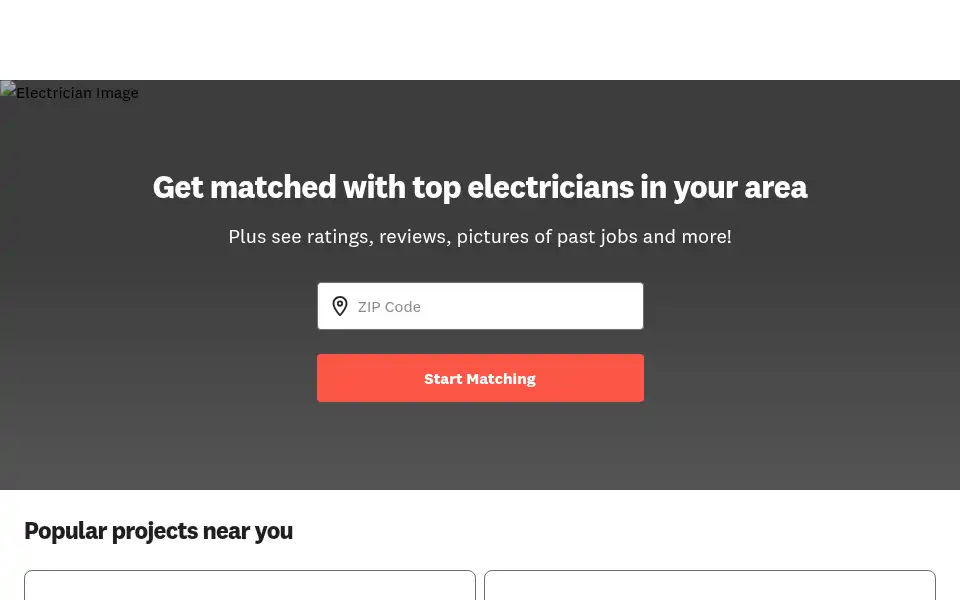 Screenshot of localelectricianbids.com