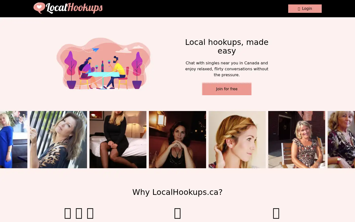 Screenshot of localhookups.ca