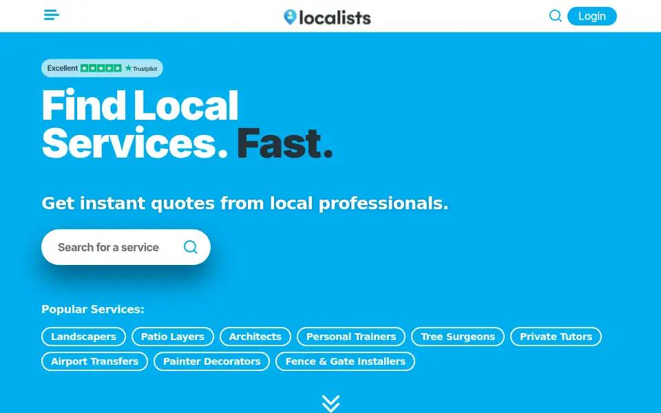 Screenshot of localists.com
