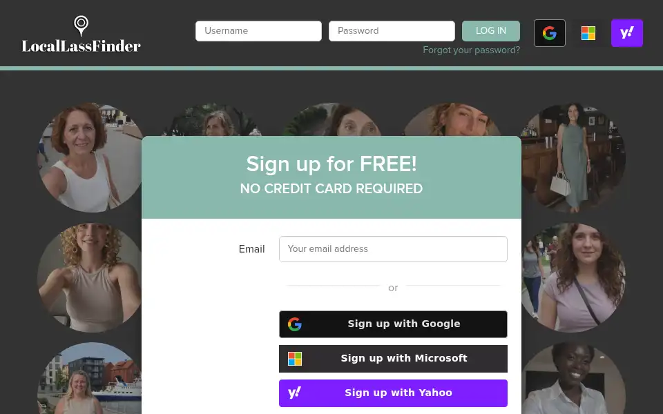 Screenshot of locallassfinder.co.uk