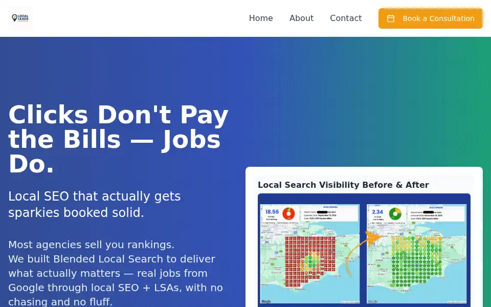 Screenshot of localleadsaccelerator.ai