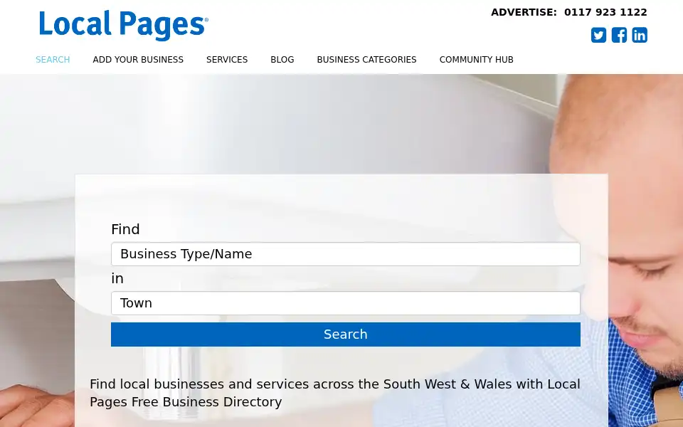 Screenshot of localpages.co.uk