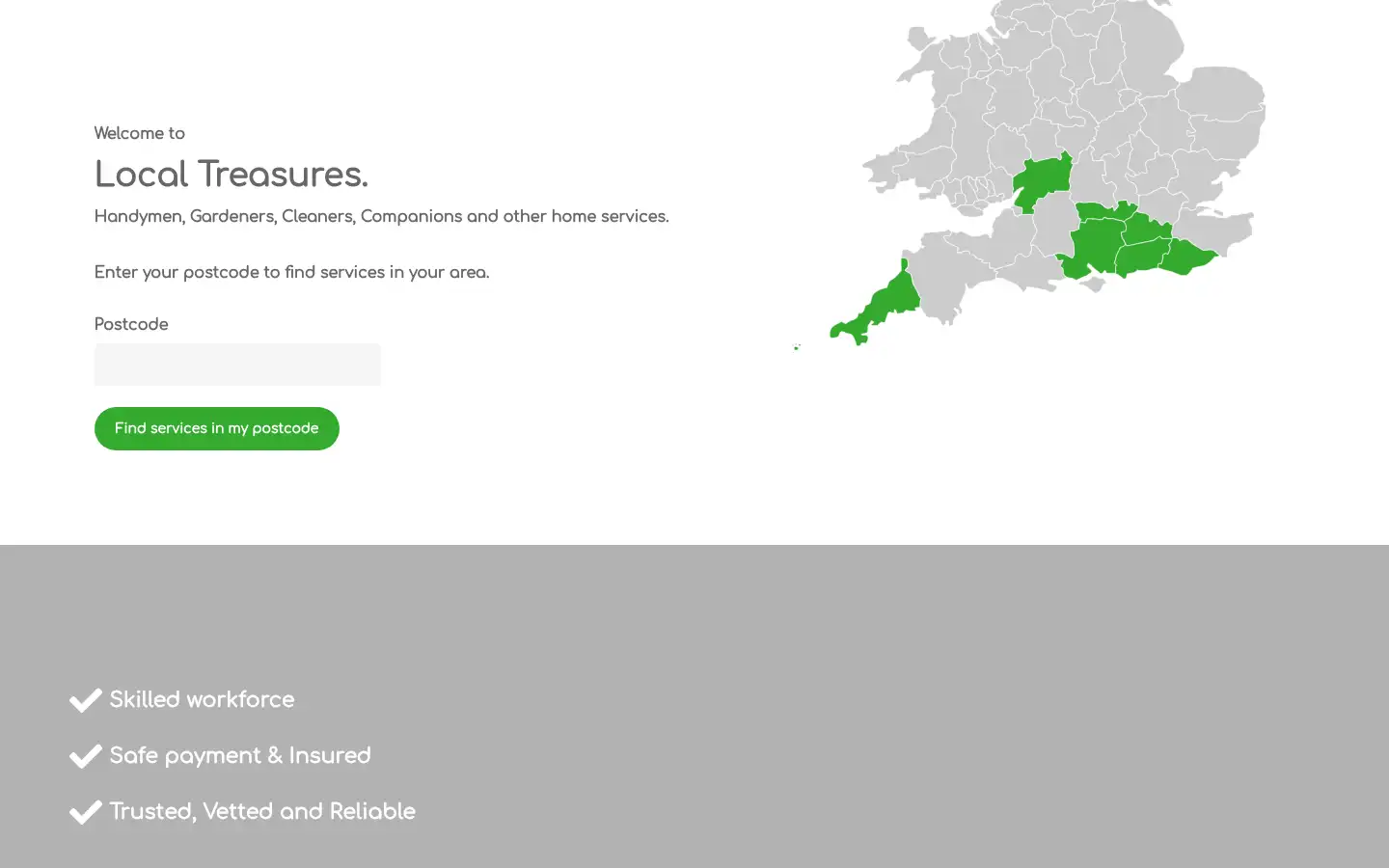 Screenshot of localtreasures.me