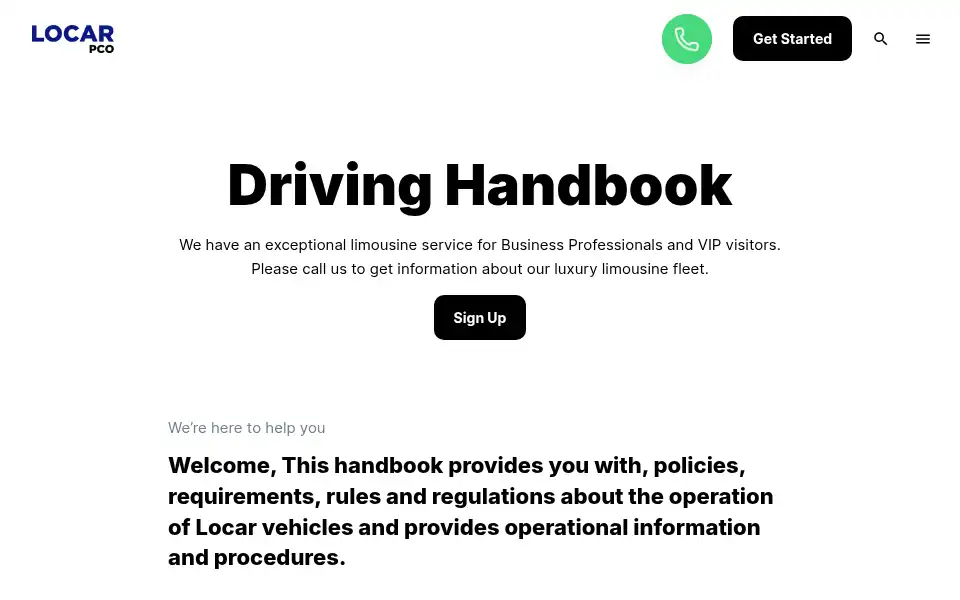 Screenshot of locar.rent