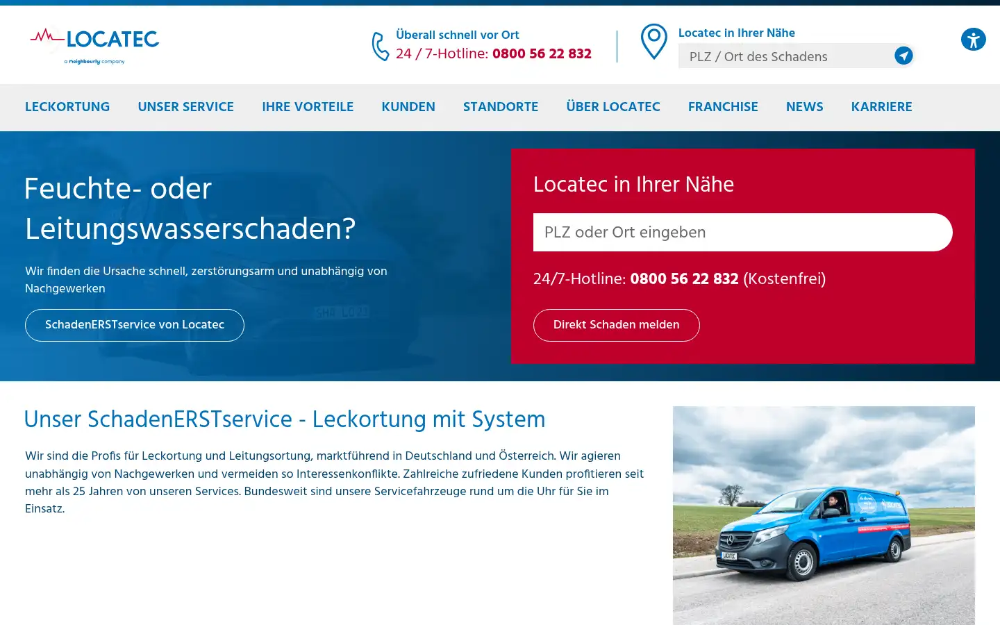 Screenshot of locatec.de