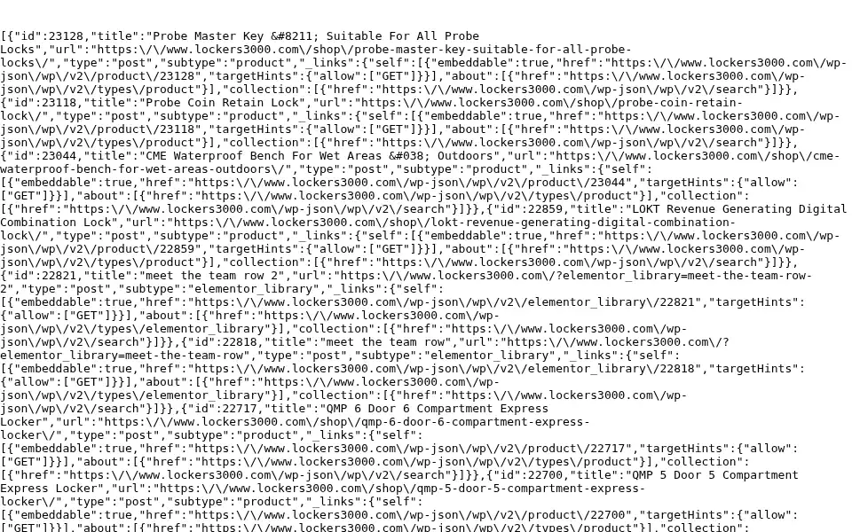 Screenshot of lockers3000.com