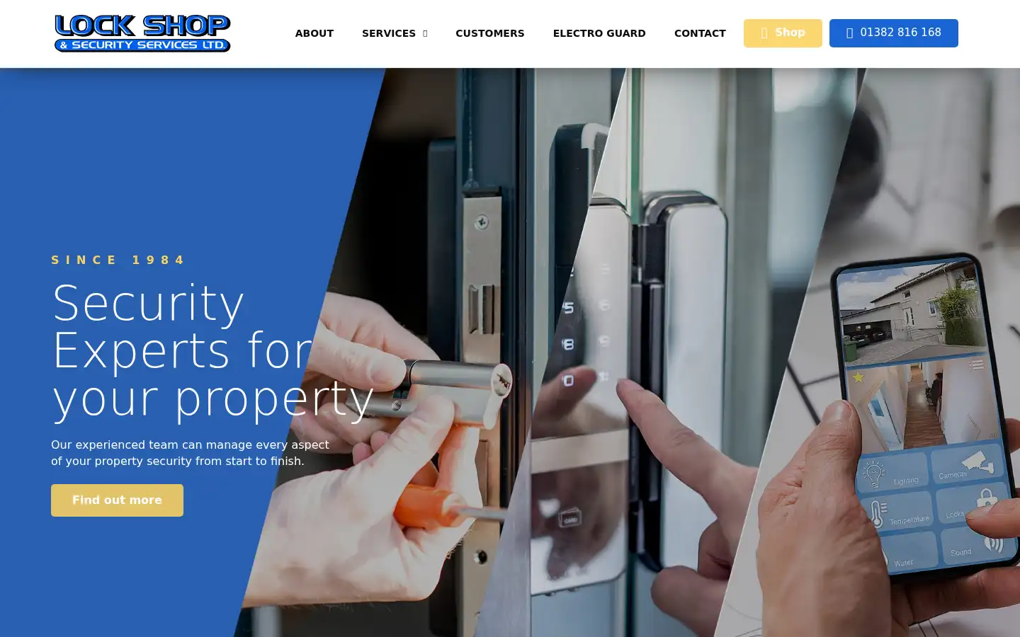Screenshot of lockshopdundee.co.uk