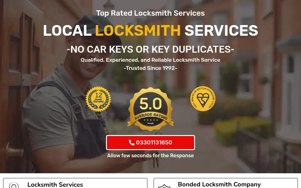 Screenshot of locksmaster.co.uk