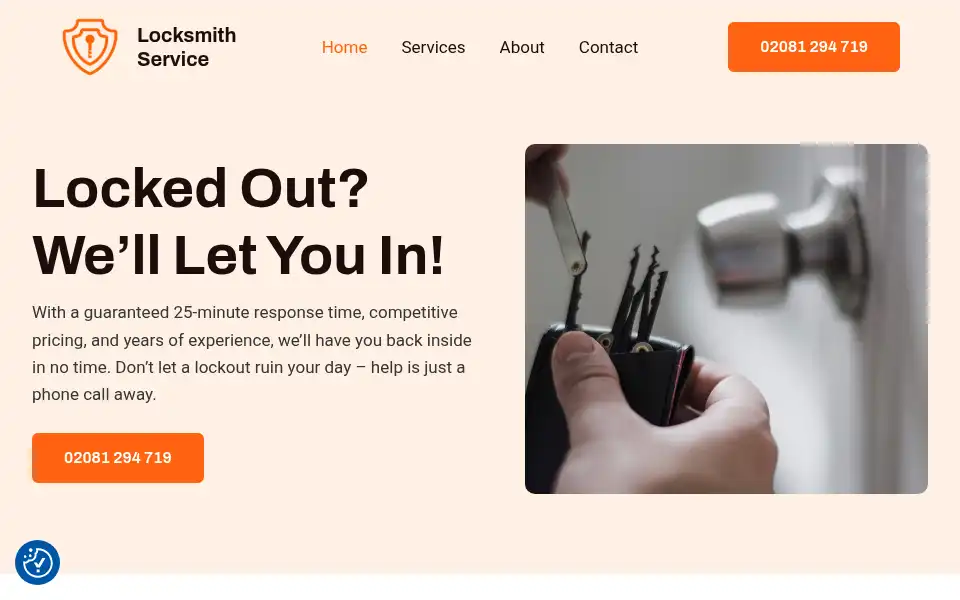 Screenshot of locksmith-service.co.uk