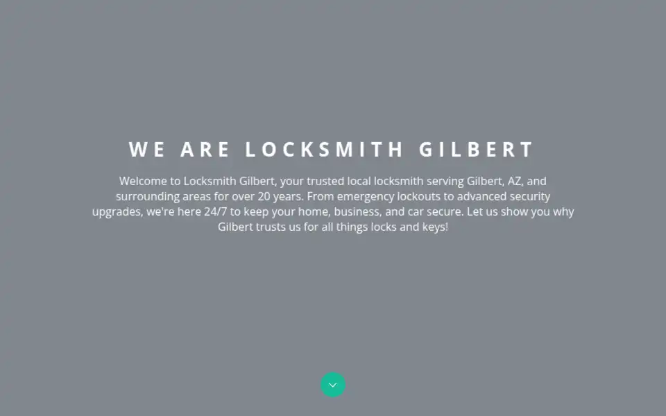 Screenshot of locksmithgilbert.com