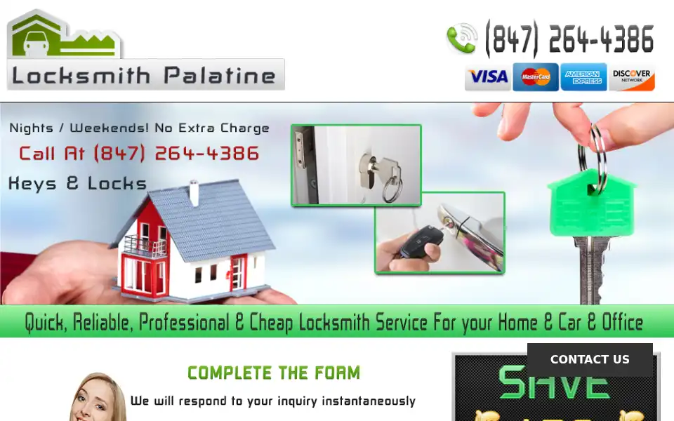 Screenshot of locksmithofpalatine.com