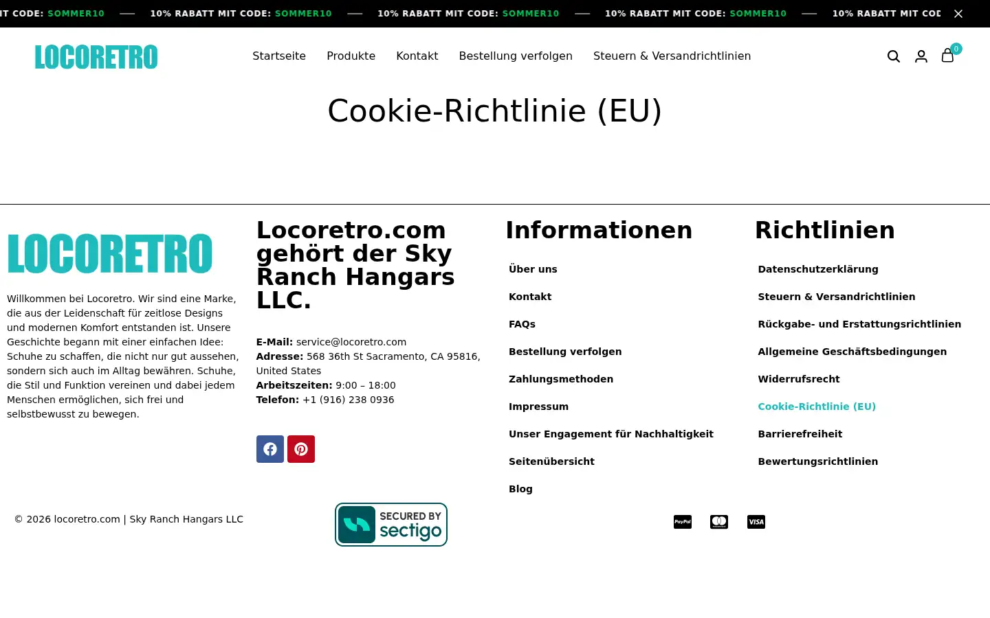 Screenshot of locoretro.com