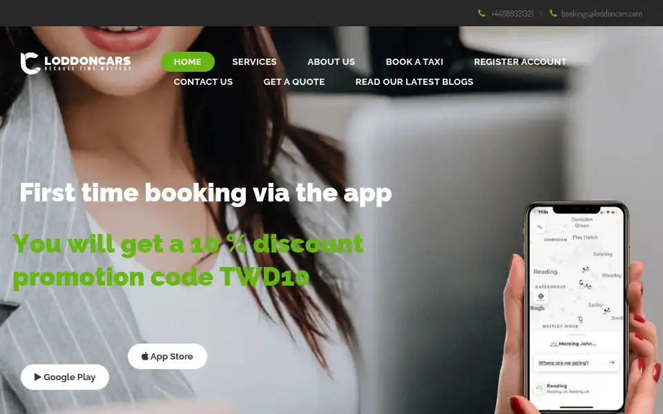 Screenshot of loddoncars.com