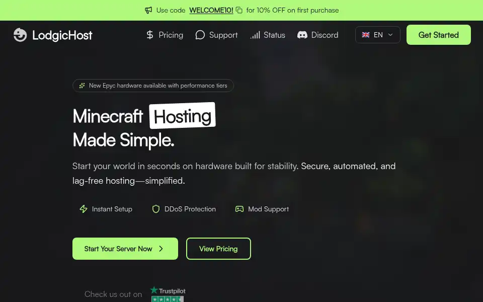 Screenshot of lodgichost.pro