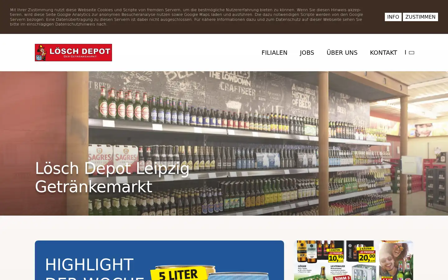 Screenshot of loesch-depot-leipzig.de