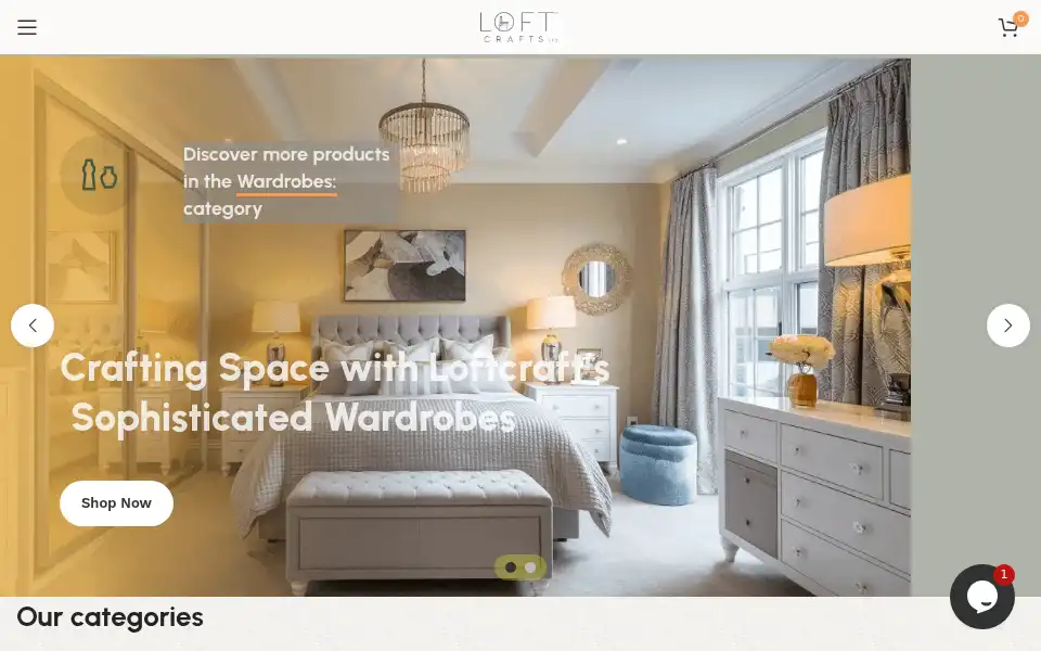 Screenshot of loftcrafts.com