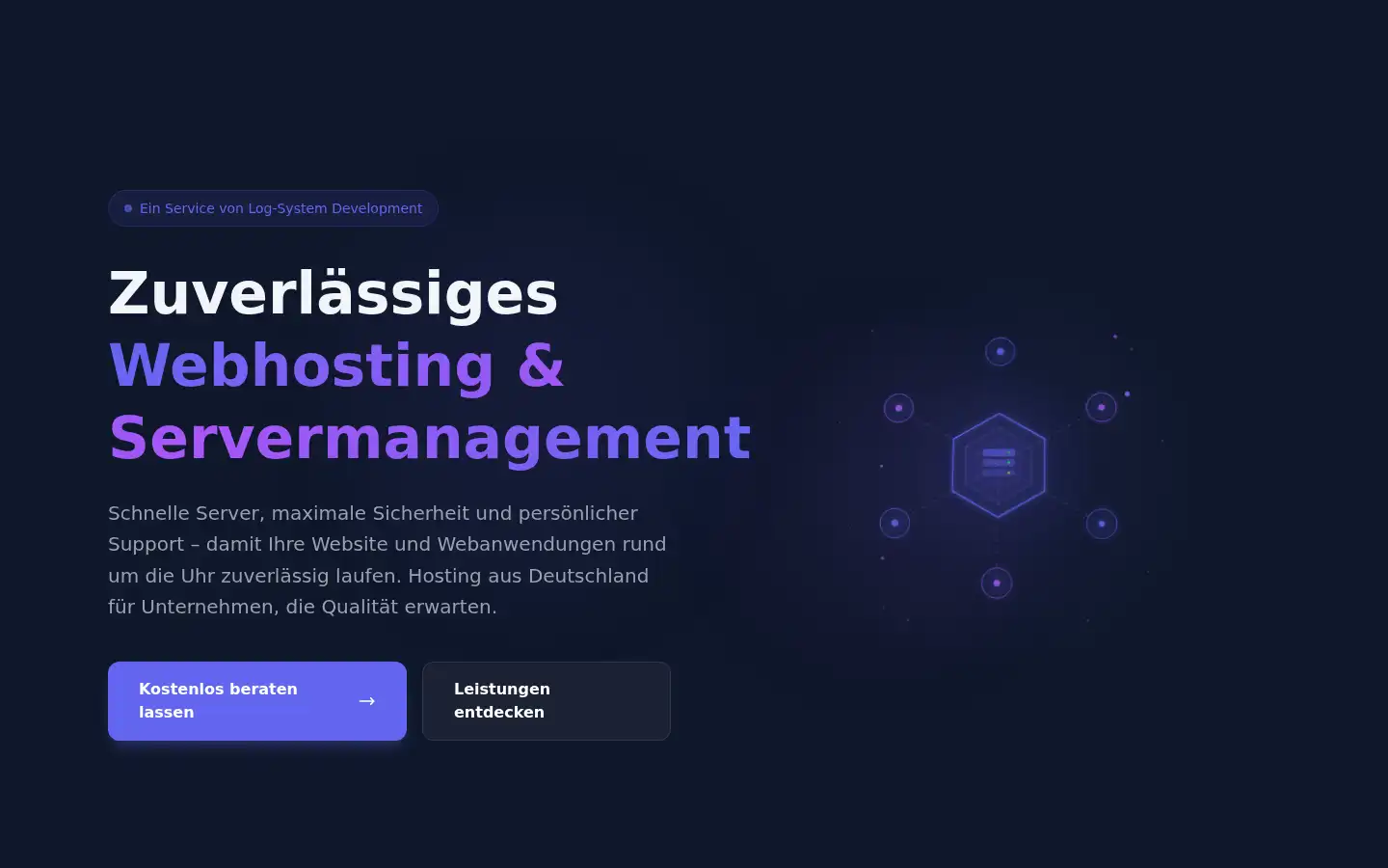 Screenshot of log-host.de