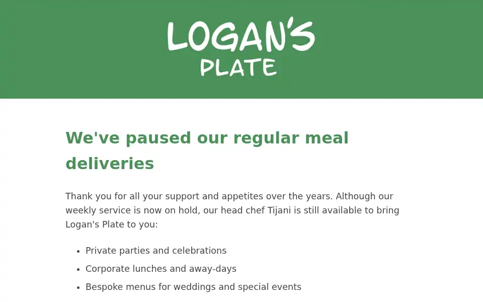 Screenshot of logansplate.com