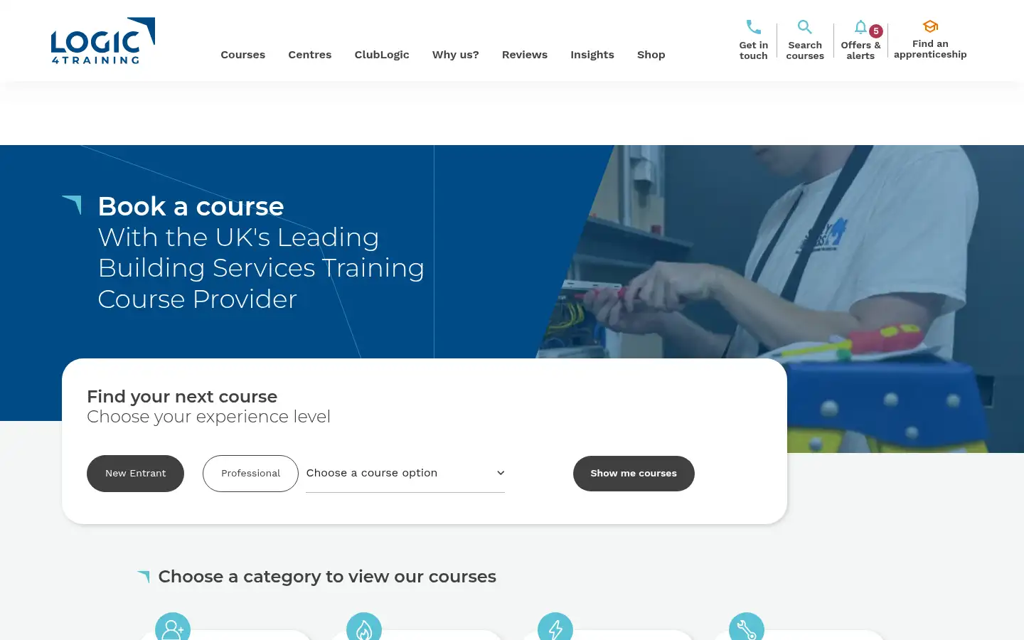 Screenshot of logic4training.co.uk