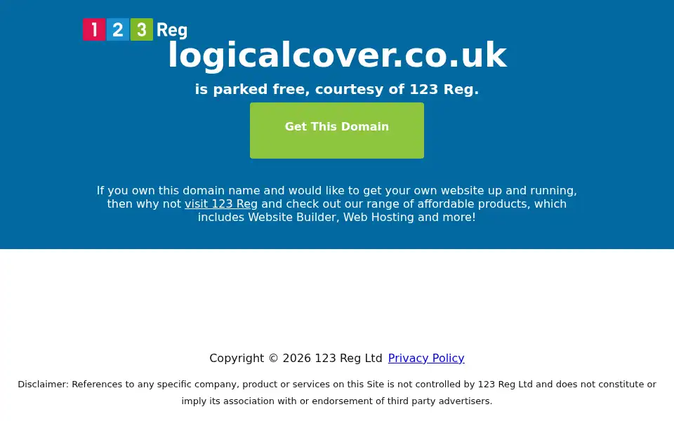 Screenshot of logicalcover.co.uk