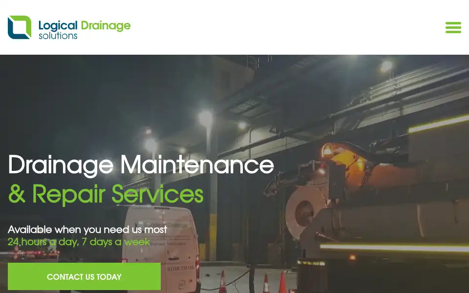 Screenshot of logicaldrainagesolutions.co.uk