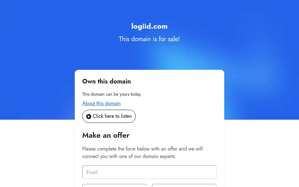 Screenshot of logiid.com