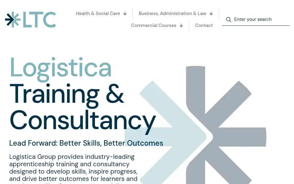 Screenshot of logisticatraining.co.uk