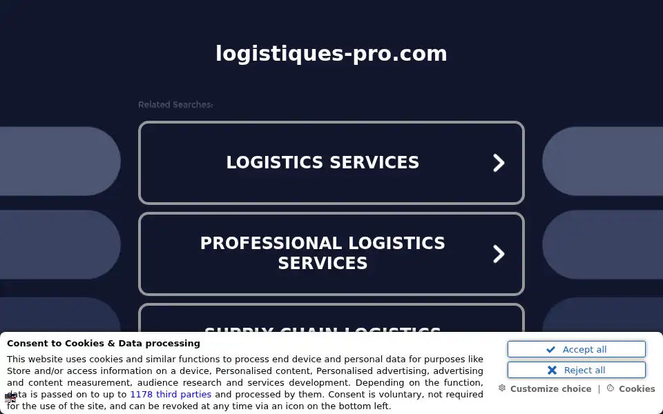 Screenshot of logistiques-pro.com