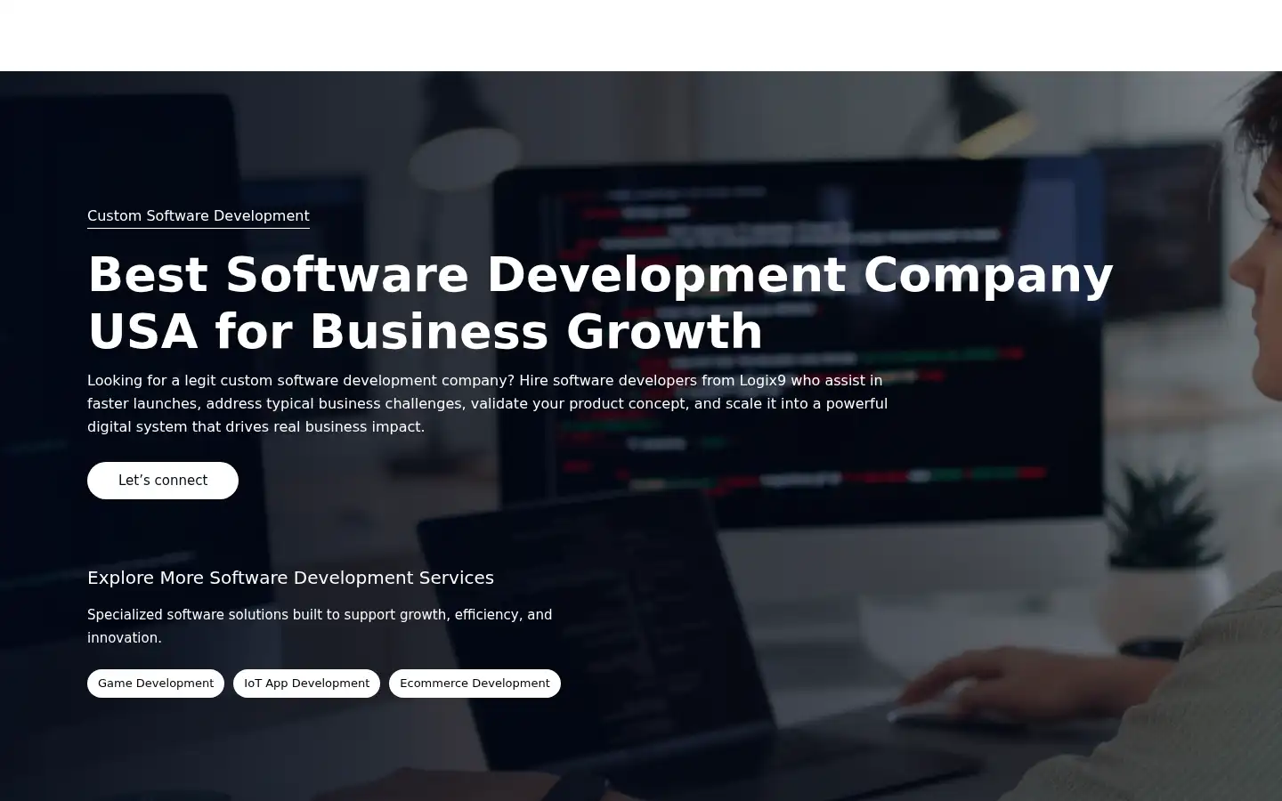 Screenshot of logix9.io