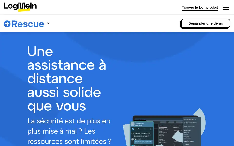 Screenshot of logmeinrescue.com