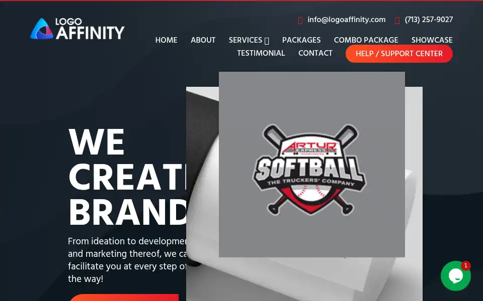 Screenshot of logoaffinity.com