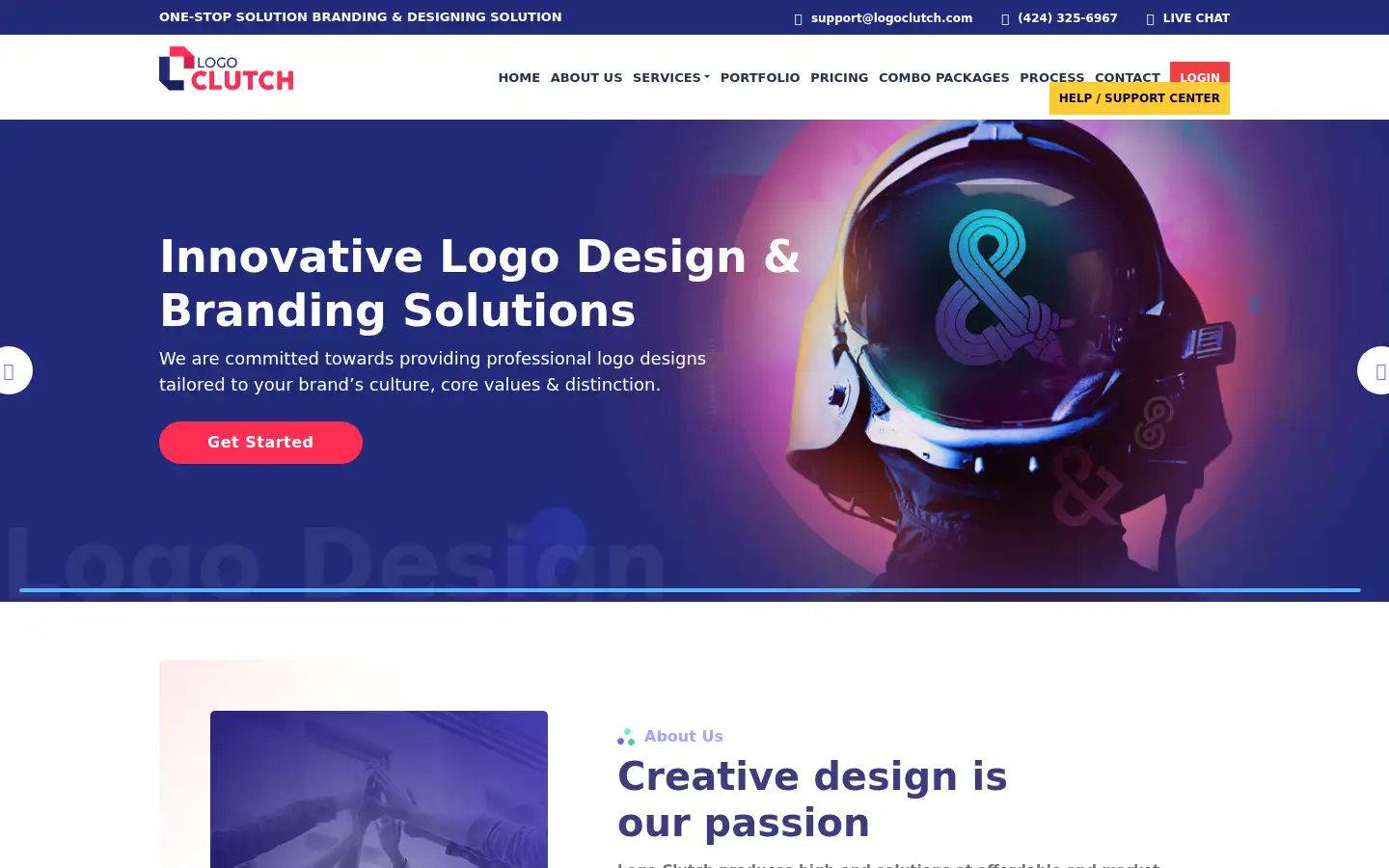 Screenshot of logoclutch.com