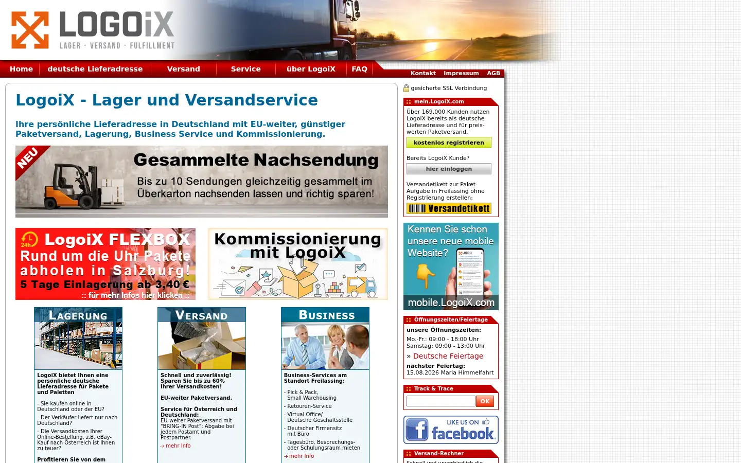 Screenshot of logoix.com