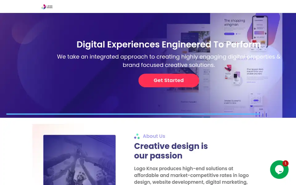 Screenshot of logoknox.com