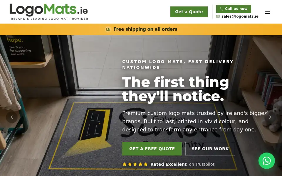 Screenshot of logomats.ie