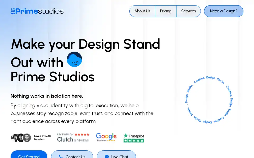 Screenshot of logoprimestudios.com