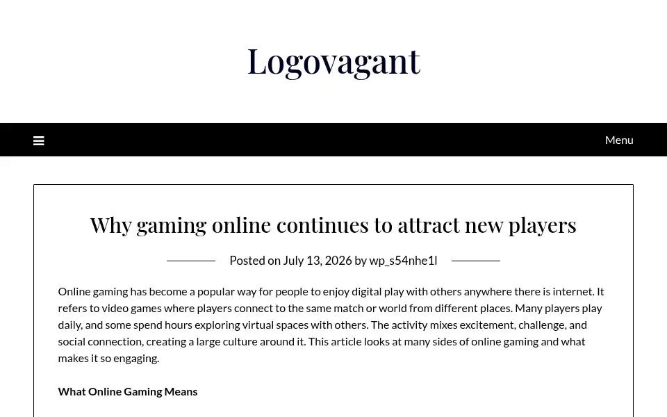 Screenshot of logovagant.co.uk