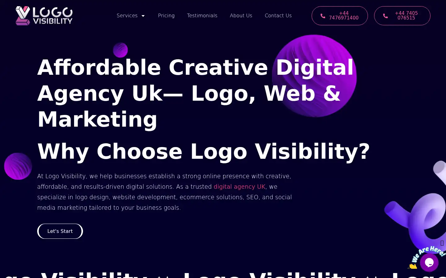 Screenshot of logovisibility.co.uk