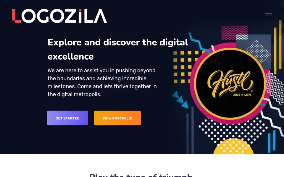 Screenshot of logozila.com