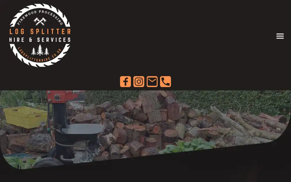 Screenshot of logsplitterhire.co.uk