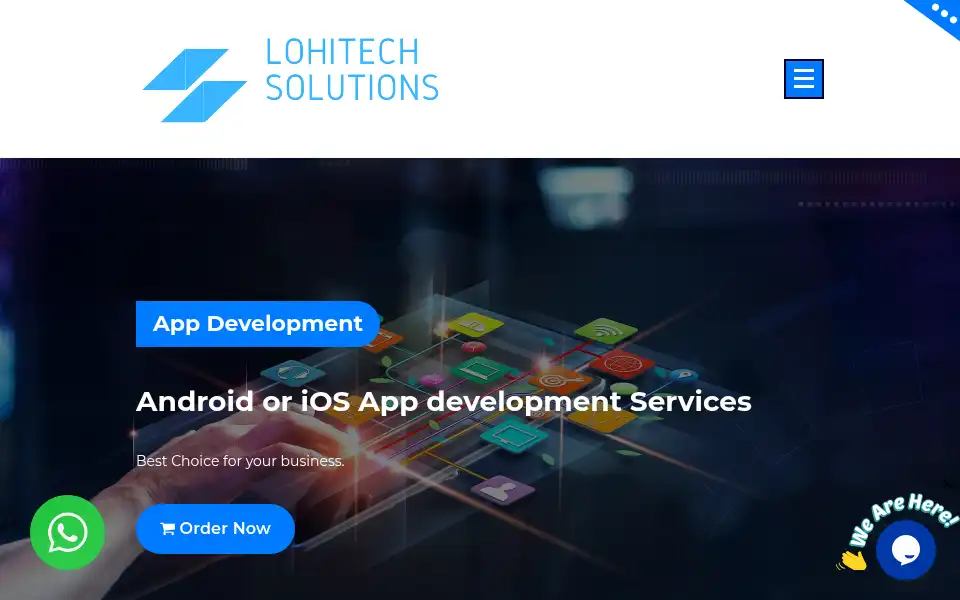 Screenshot of lohitechsolutions.com