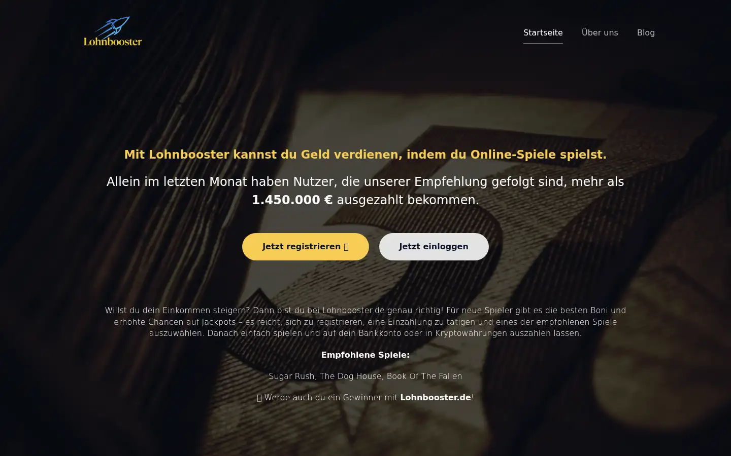 Screenshot of lohnbooster.de