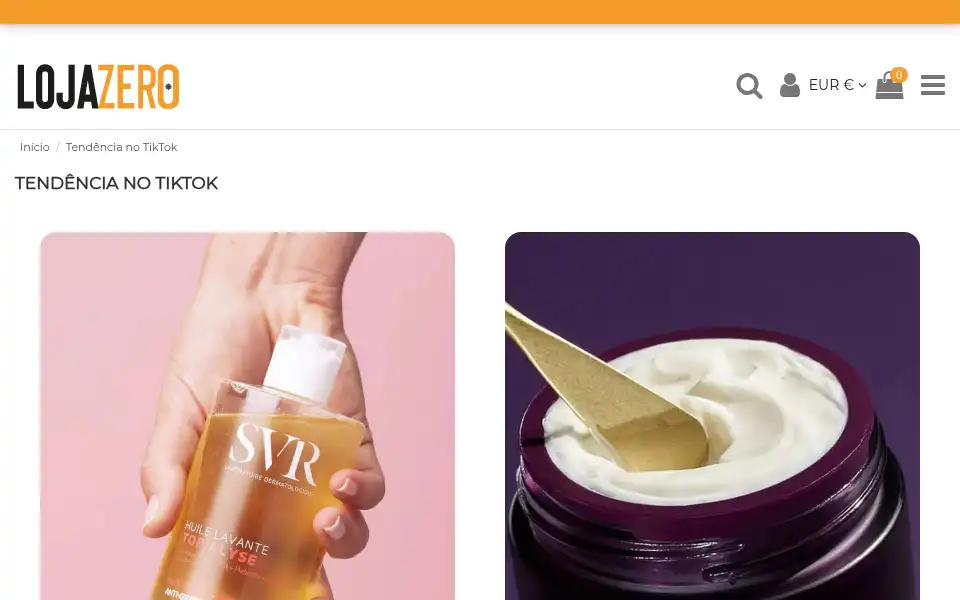 Screenshot of lojazero.com